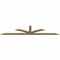 Ekena Millwork Richland Rough Sawn Timber Gable Bracket, Douglas Fir, 108"W x 22"H x 2"D x 4"F, 5/12 Pitch GBW108X22X0204RIC00RDF - alternate 5